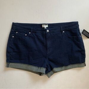 Candace Cameron Bure Petite Pacific Denim Cutt Off Shorts Size 22WP NWT Denim